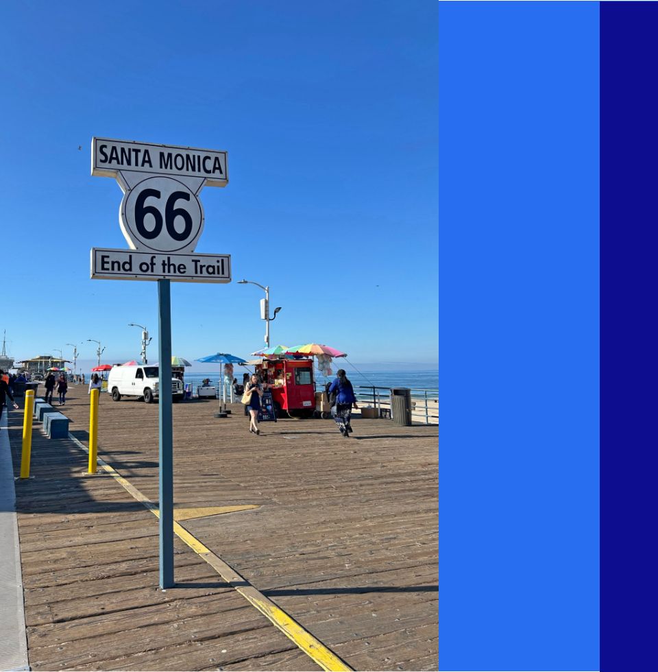 カリフォルニアロードトリップ ルート66サイン